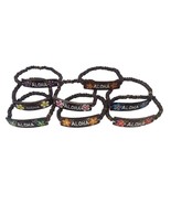 Coconut 6&quot; Elastic Hawaiian ALOHA jewelry ID Bracelet with two Hibiscus ... - $6.31 CAD+