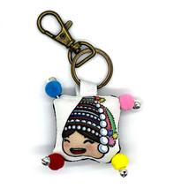 New Handmade Bell Hill Tribe Keychain with Cartoon  - €8,74 EUR