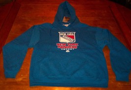 NEW YORK RANGERS NHL HOCKEY HOODED HOODIE SWEATSHIRT T-shirt MENS LARGE NEW - $49.50