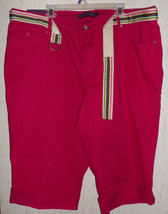 Nwt Womens $50 Gloria Vanderbilt &quot;Amanda&quot; Cuffed Capris / Cropped Pants Size 24W - £25.69 GBP