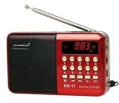 K11 Fm Rechargeable Mini Radio Portable Digital Fm Sd Card Mp3 Player Us... - £20.69 GBP
