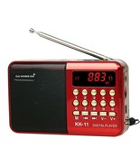 K11 Fm Rechargeable Mini Radio Portable Digital Fm Sd Card Mp3 Player Us... - £19.39 GBP