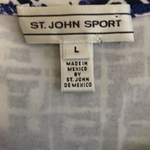 St. John Sport Bell Sleeve Knit Top Womens Size L Bead Embellished Scoop Neck - £35.97 GBP