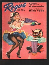 Rogue 8/1957-Evelyn West &amp; other cheesecake pix-Pulp fiction by Robert B... - $33.95