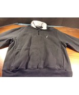 NAUTICA BLACK PULLOVER SWEATSHIRT JACKET SIZE LARGE WARM SI 717 - $301.33 MXN