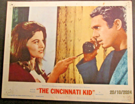 STEVE McQUEEN,ANN MARGRET (THE CINCINNATI KID) ORIG,1965 MOVIE LOBBY CARD - $99.00
