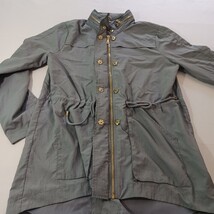 New Directions Studio Women's Gray Full Zip & Button Hidden Hoodie Jacket Size M image 10