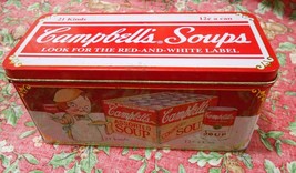 1 Campbell&#39;s Soup Cracker Tin (about 7x3x3), Used but Nice, Collectible or Gift - £14.90 GBP