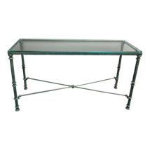 Verdigris Iron Sofa Table or Hall Table in the Style of Giacometti - £600.43 GBP