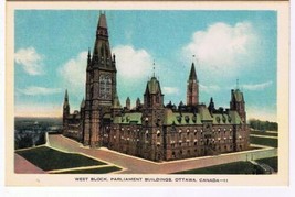 Ontario Postcard Ottawa West Block Parliament Buildings - £1.69 GBP