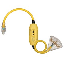 3 Ft Outdoor Gfci Extension Cord Manual, 12/3 Gauge Extension Cord For Multiple  - £38.35 GBP