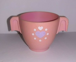 Fisher Price Fun w/Food Pink Sugar Bowl #2009 Tea Tray Set 80s - $4.95