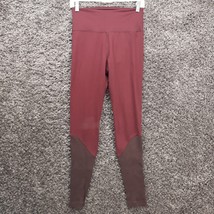 Joy Lab Yoga Pants Women Small Maroon Stretch Cute Leggings Warm Ankles - $11.47