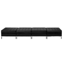 HERCULES Imagination Series Black LeatherSoft Four Seat Bench - £1,210.21 GBP