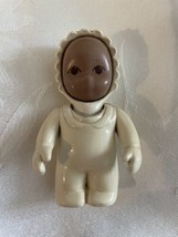 rare vtg Little Tikes African American Doll Dollhouse Nursery Baby Figure - £23.22 GBP
