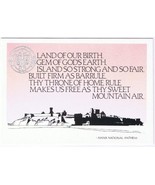 Postcard Manx National Anthem Peel Castle Isle Of Man UK - £3.88 GBP