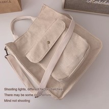 Shoulder Bag Women Vintage Shopping Bags Zipper Girls Student Bookbag Handbags C - £28.06 GBP