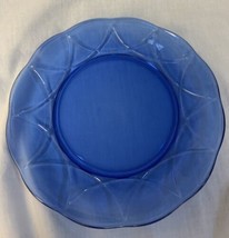 Set of 7 Vintage Hazel Atlas Cobalt Blue Plates Newport Hairpin Luncheon... - $8.50