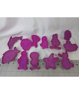 Barney Baby Bop Sealife Cookie Cutter Molds Dough Lot Purple Wilton Lyon... - $19.95