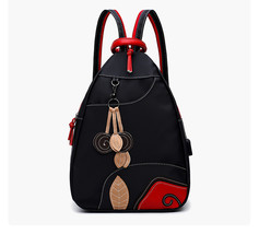 2021 Women Nylon Backpack Teenage School BackpaSchoolbag for Teenagers Girls Dou - £40.78 GBP