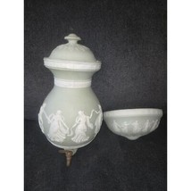 Vintage Neoclassical Ceramic Water Dispenser with Dancing Figures Wall M... - £313.28 GBP