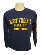 West Virginia University Mountaineers Adult Small Blue Long Sleeve TShirt - £11.59 GBP