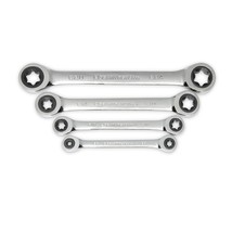 GEARWRENCH 4 Pc. Double Box Ratcheting E-Torx Wrench Set - 9224D,Silver - £79.08 GBP