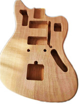 Jaguar Electric Guitar Body All Cavity Routed No Finish Project Mahogany Wood - £87.46 GBP