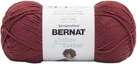 Bernat Softee Cotton Yarn-Warm Red - £21.16 GBP