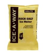 Ice-a-way 49200 Halite Rock Salt Ice Melter, 25 Lb - $67.64 CAD