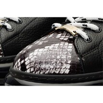 The Venezia Black Leather Women Sneaker image 4