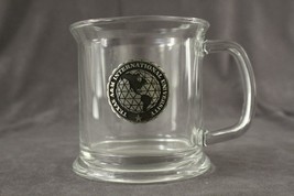 MODERN Glass Coffee Mug TEXAM A&amp;M International University Souvenir Meta... - £8.68 GBP