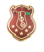 Iota Phi Theta Fraternity  Wall Plaque Wood Shield Wall Plaque Office Decor - $53.90