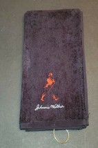Johnnie Walker Embroidered Golf Towel 16x26 Black - $16.00