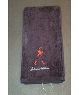 Johnnie Walker Embroidered Golf Towel 16x26 Black - $21.87 CAD