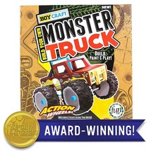 Boy Craft | Build Your Own MONSTER TRUCK! | Action Wheels | 40 Pcs | Ages: 6Yrs+ - £15.09 GBP