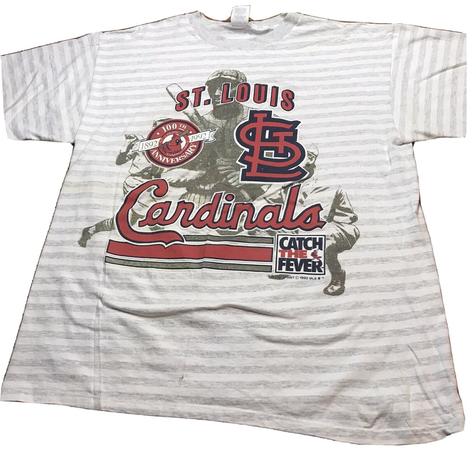 Rare 1992 Vintage St Louis Cardinals Shirt Size XL - MLB Single Stitch USA - $16.63