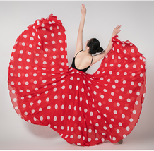 Polka Dot Print Chiffon Skirt Summer Chiffon Skirt Custom Plus Size Beach Skirt image 6