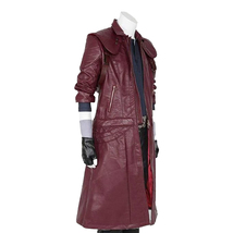 DMC Dante Devil May Cry 5 Maroon Trench Leather Coat - £106.15 GBP