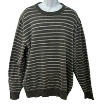 Duluth Trading Company Gray Strongarm All-Over Stripe Crew Sweater size ... - $32.37
