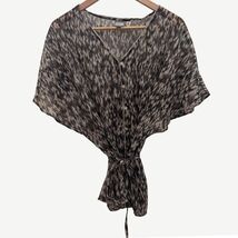 Converse One Star, Sheer Kimono Style, Belted, Black &amp; Gray, Size M - $8.99