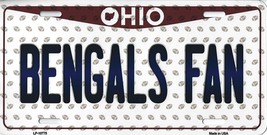 Bengals Ohio State Background Metal License Plate Tag (Bengals Fan) - $276.39 MXN