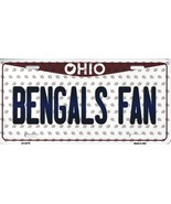 Bengals Ohio State Background Metal License Plate Tag (Bengals Fan) - $274.24 MXN