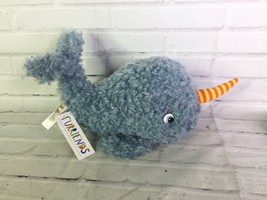 Furriends Bunnies by the Bay Wally the Narwhal Whale Plush Stuffed Animal Curly - £22.21 GBP