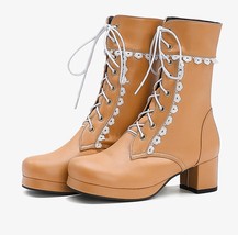 Lolita Lace Boots Women Elegant Japanese Style Sweetness Temperament Party Perfo - £59.93 GBP
