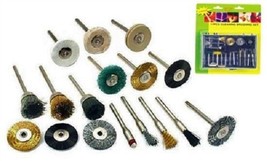 17 piece Rotary Tool Set, Cleaning Brushes - £10.21 GBP