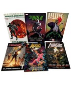 Mixed Lot Of 6 Avengers &amp; Hulk Comic Book Compilations Trade Paperbacks ... - £27.63 GBP