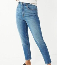 Women&#39;s Sonoma Goods For Life Ultra High Rise Mom Jeans, Size: 18, Blue - £16.44 GBP