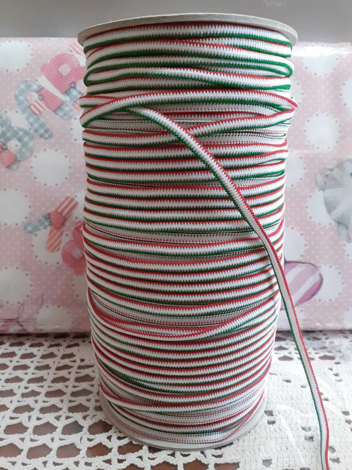 5METERS GALLON FLAT ELASTIC TAPE H 4mm SOFT made in italy-
show original... - $1.72