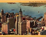 Lower Manhattan New York City  Post Card PC1 - £3.19 GBP